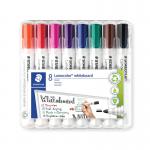 Staedtler Lumocolor 351 Drywipe Marker Assorted (Pack of 8) 351 WP8 ST18624