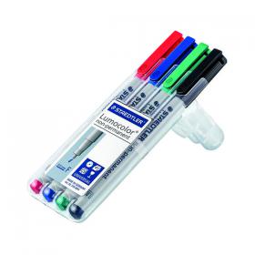 Staedtler Lumocolour Non-Permanent Fine Assorted (Pack of 4) 316-WP4 ST30454