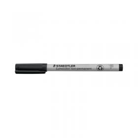 Staedtler Lumocolor Non-Permanent Universal Pen Fine 0.6mm (Pack of 10) Black 316-9 ST32122