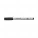 A pack of 10 Staedtler Fineliners and Lumocolor Non-Permanent Universal Pens in fine 0.6mm tip, all in sleek black. The pens are neatly organized and lined up perfectly in their packaging. They appear precise and professional, ready for any task.