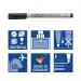 Staedtler Lumocolor Non-Permanent Universal Pen Fine 0.6mm (Pack of 10) Black 316-9 ST32122