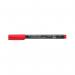 A photo of Staedtler Fineliners and Lumocolor Permanent Universal Pen Fine in red, packed in a set of 10, captures the high-quality and precision of these writing instruments. Each pen has a 0.6mm fine point for clean and accurate lines. The vibrant colors and sleek design are sure to catch the eye.