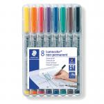 Staedtler Lumocolor Non-Permanent Fine Assorted (Pack of 8) 316 WP8 ST32360