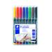 Staedtler Lumocolour Pen Permanent Fine Assorted (Pack of 8) 318-WP8