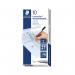This picture shows a set of 10 black Staedtler fineliners and lumocolor pens. The fine tips create precise lines, making them ideal for writing and drawing. The non-permanent ink allows for easy erasing. These high-quality pens are perfect for any task.