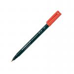 Staedtler Lumocolour Universal Pen Permanent Fine Red (10 Pack) 318-2 ST33227