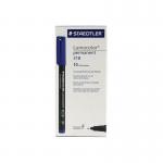 Staedtler Lumocolour Pen Permanent Fine Blue (Pack of 10) 318-3 ST33231