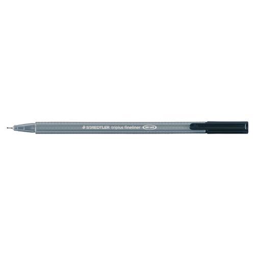Staedtler Tri+ Fineliner Pen 0.3mm Black (Pack of 10) 3349