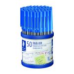 Staedtler Stick 430 Ballpoint Pen Medium Blue (Pack of 50) 430-M3 ST40738