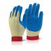 Beeswift Reinforced Latex Gloves 1Pr Blue XL KLGXL STA297659862
