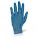 Beeswift Vinyl Powder Free Disposable Gloves (Pack of 1000) Blue L STA297749154