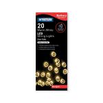 Bergen 20 LED String Lights Battery Operated Indoor Use On Off Function Warm White BERGEN20BWW12 STS20972