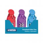 Status 2.5in Handheld Fan CDU Assorted Pack of 12 MIXCHHFANSX12 STS6742