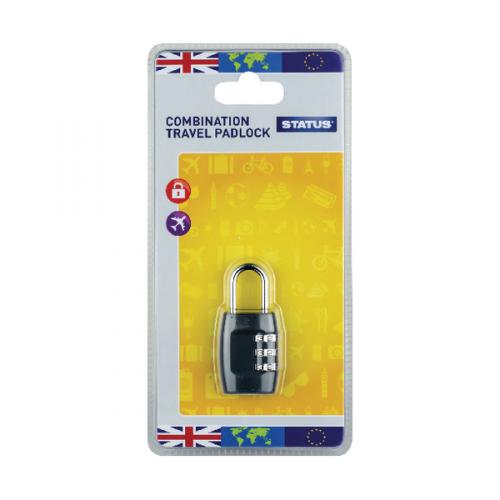 combination travel padlock