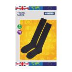 Status Black Travel Socks Size 6-9 (Pack of 10) STRAVELSOC1PKB10 STS8982