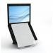 Oryx evo D - Universal Ergonomic Laptop Stand with in-line Document Holder - Natural Aluminium ST104111