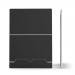 ETRA - Premium Ergonomic Laptop Stand with Pivotable Document Holder - Natural Aluminium ST10711E