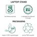 Ergo Kit Wired - Complete Portable Ergonomic Workstation Kit for Laptop - Contains Oryx evo D, Piano II USB, Hi! Mouse and USB Hub ST950103