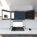 Standivarius Doxa Pro 3 Portable Triple Monitor on Stand, Ergonomic, Adjustable and Foldable, Designed for Hybrid Work ST-DOXA3-B