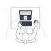 Ergo Kit Black - Wireless Complete Portable Ergonomic Workstation Kit for Laptop - Contains ETRA Black, Solo X, AVE a:vei mouse, and USB hub ST-EKITE-B