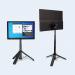 Standivarius X-Stand Portable Monitor and Tablet Stand, Ergonomic, Adjustable and Foldable, Designed for Hybrid Work ST-XSTDT-B