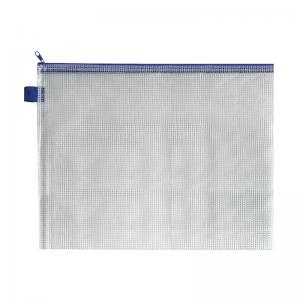 BDS Mesh Zip Bag 360x275mm Blue Zipper Pack of 5 STY34114