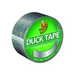 Ducktape Coloured Tape 48mmx9.1m Chrome Silver (Pack of 6) 280621 SUT34414