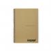 Silvine Luxpad Recycled Hardback Kraft Notebook 160pp A5 THBPINA5KR SV00222