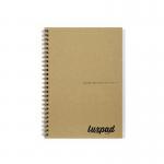 Silvine Luxpad Recycled Hardback Kraft Notebook 160pp A5 THBPINA5KR SV00222