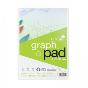 Photos - Office Paper A4Tech Silvine Recycled Graph Pad 110mm A4 50 Pages A4GPRE SV01071 