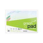 Silvine Recycled Graph Pad 1/5/10mm A3 50 Pages A3GPRE SV01072