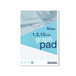 Silvine Graph Pad 1510mm 50 Sheets A4 A4GP1510 SV01821