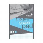 Silvine Graph Pad 21020mm 50 Sheets A4 A4GP21020 SV01822