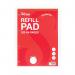 Silvine Refill Pad 320 Pages Ruled with Margin Perforated Punched 4 Holes A4 (Pack of 3) A4RPFM320 SV40126