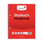 This photo features a pack of 12 Silvine Wirebound Student Notebooks, each with 120 pages and measuring 229x178mm. The notebooks are feint ruled, making them perfect for neatly taking notes or jotting down ideas. The wirebound design allows for easy flipping through pages, while the Silvine logo on the cover adds a touch of professional style.