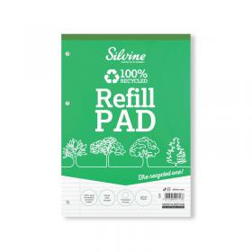 Silvine Everyday Recycled Ruled Refill Pad A4 (6 Pack) RE4FM-T SV41717