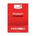 A pack of 12 wirebound Silvine Feint Ruled Students Notebooks, each with 120 pages, in A4 size. The cover is sturdy and white with a red stripe at the top. The ruled pages are ideal for note-taking and the wire binding allows for easy flipping.
