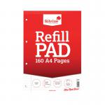 Silvine Ruled Margin Punched Headbound Refill Pad 160 Pages A4 Pad (6 Pack) A4RPFM SV41740