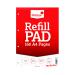 Silvine Ruled Headbound Refill Pad A4 160 Pages (Pack of 6) A4RPFM