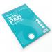 Silvine Narrow Feint Ruled Headbound Refill Pad 160 Pages A4 (6 Pack) A4RPNM SV41760