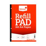 Silvine Ruled Sidebound Refill Pad A4 160 Pages (Pack of 6) A4SRPFM SV41803