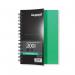 A photo of the Silvine Wirebound Luxpad Notebook shows a sturdy hardback cover with wire binding. It is A5 size and contains 200 pages, making it ideal for note taking, journaling or sketching. The pack includes 6 notebooks.