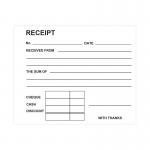 Silvine Carbonless Duplicate Receipt Book 102x127mm (12 Pack) 720-T SV42371