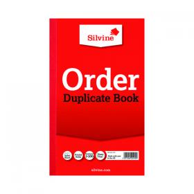 Silvine Duplicate Order Book 210x127mm (Pack of 6) 610 SV42550