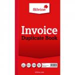Silvine Duplicate Invoice Book 210x127mm (Pack of 6) 611 SV42560