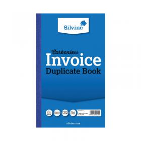 Silvine Carbonless Duplicate Invoice Book 210x127mm (6 Pack) 711-T SV42565