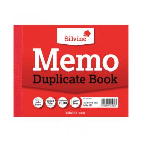 Silvine Duplicate Memo Book 102x127mm (12 Pack) 603 SV42580