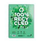 This photo shows a pack of 5 Silvine Eco Wirebound Notebooks, measuring A4 size. The notebooks feature a premium recycled wirebound design and are labeled as R102 SV42812 on the packaging. They appear to be sturdy and environmentally-friendly.