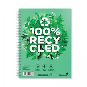 Silvine Premium Recycled Wirebound Notebook A5 Pack of 5 R103 SV42813