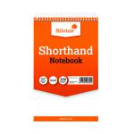 Silvine Ruled Spiral Bound Shorthand Notepad 127x203mm (Pack of 6) 449 SV42840